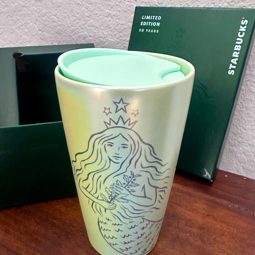 Starbucks 50th anniversary ceramic cup brand new!